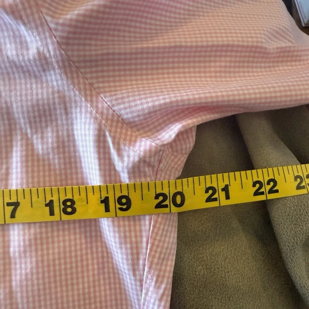 J. Crew Thompson Shirt Mens 15-15.5 Pink‎ Gingham Check Button Up 80s Two Ply